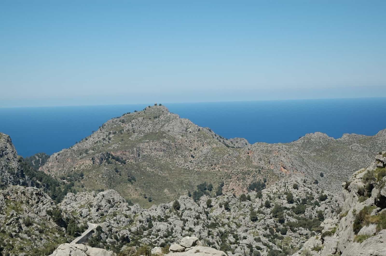 Mallorca’s coastal mountains overlooking the Mediterranean